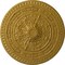 Ekena Millwork Naple Ceiling Medallion (Fits Canopies up to 3 3/8"), Hnd-Painted Pharaohs Gold, 37 1/2"OD x 3 3/8"P CM37NAPGS - alternate 1